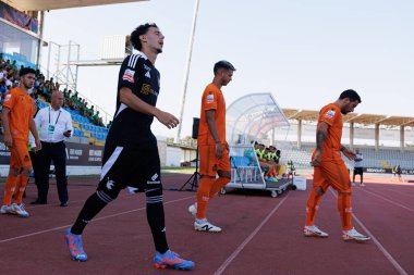 Estadio Belediyesi Rio Maior 'daki Casa Pia AC ve Boavista FC takımları arasındaki Liga Portekiz maçı sırasında Nuno Moreira (Maciej Rogowski)