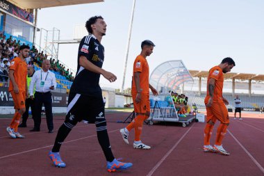 Estadio Belediyesi Rio Maior 'daki Casa Pia AC ve Boavista FC takımları arasındaki Liga Portekiz maçı sırasında Nuno Moreira (Maciej Rogowski)