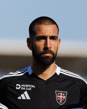 Estadio Belediyesi Rio Maior 'daki Casa Pia AC ve Boavista FC takımları arasında oynanan Liga Portekiz maçı sırasında Joao Goulart (Maciej Rogowski)