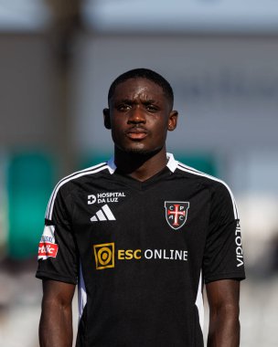 Estadio Municipal Rio Maior 'daki Casa Pia AC ve Boavista FC takımları arasında oynanan Liga Portekiz maçı sırasında Benito Mukendi (Maciej Rogowski)