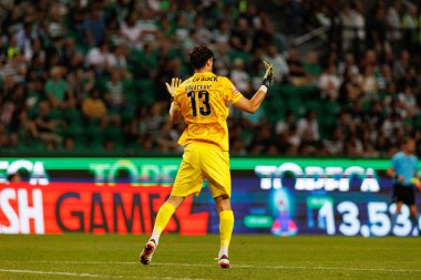 Estadio Jose Alvalade 'deki (Maciej Rogowski) Sporting CP ve Rio Ave FC takımları arasında oynanan Liga Portekiz maçı sırasında Vladan Kovaceviç)