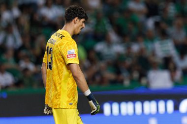 Estadio Jose Alvalade 'deki (Maciej Rogowski) Sporting CP ve Rio Ave FC takımları arasında oynanan Liga Portekiz maçı sırasında Vladan Kovaceviç)