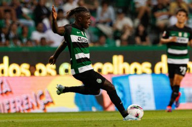 Estadio Jose Alvalade 'deki (Maciej Rogowski) Sporting CP ve Rio Ave FC takımları arasında oynanan Liga Portekiz maçı sırasında Geovany Quenda)