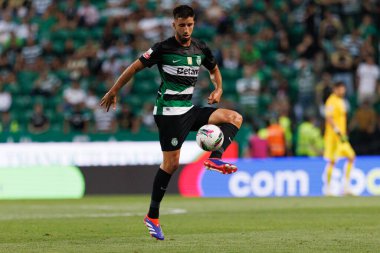 Estadio Jose Alvalade 'deki (Maciej Rogowski) Sporting CP ve Rio Ave FC takımları arasında oynanan Liga Portekiz maçı sırasında Goncalo Inacio)