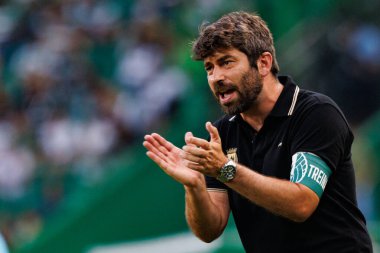 Luis Freire, Estadio Jose Alvalade 'deki (Maciej Rogowski) Sporting CP ve Rio Ave FC takımları arasında oynanan Liga Portekiz maçı sırasında)