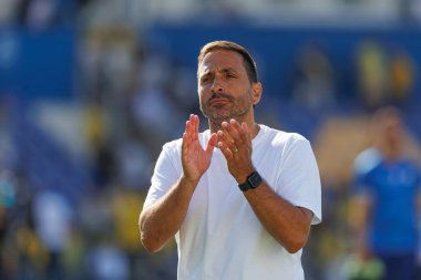 Estadio Antonio Coimbra da Mota 'daki GD Estoril Praia ve CD Santa Clara takımları arasında oynanan Liga Portekiz maçı sırasında Vasco Matos (Maciej Rogowski)