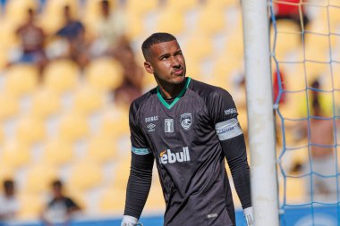 Gabriel Batista, Liga Portekiz maçı sırasında Estoril Praia ve Estadio Antonio Coimbra da Mota takımları arasında (Maciej Rogowski)
