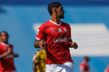 Liga Portekiz maçı sırasında Estoril Praia ve Estadio Antonio Coimbra da Mota takımları arasında oynanan Alysson Silva (Maciej Rogowski)