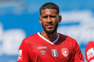 Adriano Amorim Liga Portekiz maçı sırasında GD Estoril Praia ve CD Santa Clara takımları arasında Estadio Antonio Coimbra da Mota 'da (Maciej Rogowski)