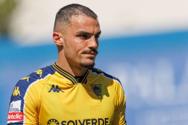 Pedro Alvaro, Liga Portekiz maçı sırasında Estoril Praia ve Santa Clara takımları arasında Estadio Antonio Coimbra da Mota 'da (Maciej Rogowski)