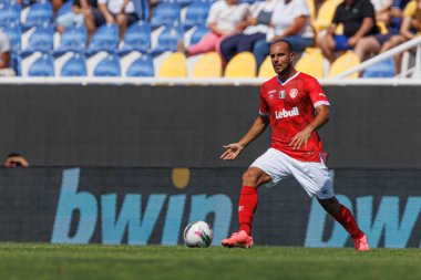 GD Estoril Praia ve CD Santa Clara takımları arasında Liga Portekiz maçı sırasında Estadio Antonio Coimbra da Mota 'da (Maciej Rogowski)