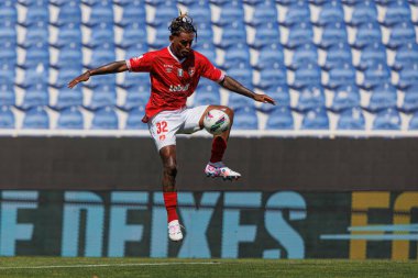 Matheus Araujo Liga Portekiz maçı sırasında GD Estoril Praia ve CD Santa Clara takımları arasında Estadio Antonio Coimbra da Mota 'da (Maciej Rogowski)