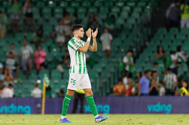 Marc Roca, Real Betis Balompie ve Girona FC takımları arasında LaLiga EASPORTS maçı sırasında Estadio Benito Villamarin 'de (Maciej Rogowski)
