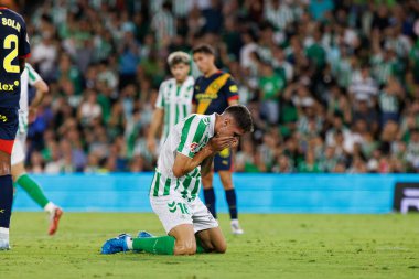 Estadio Benito Villamarin 'de Real Betis Balompie ve Girona FC takımları arasında oynanan LaLiga EASPORTS maçı sırasında Pablo Fornals (Maciej Rogowski)