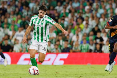 Estadio Benito Villamarin 'de Real Betis Balompie ve Girona FC takımları arasında oynanan LaLiga EASPORTS maçı sırasında Johnny (Maciej Rogowski)