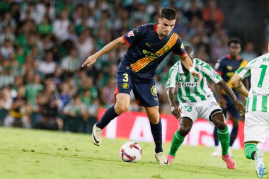 Miguel Gutierrez LaLiga EASPORTS maçı sırasında Real Betis Balompie ve Girona FC takımları arasında Estadio Benito Villamarin 'de (Maciej Rogowski)