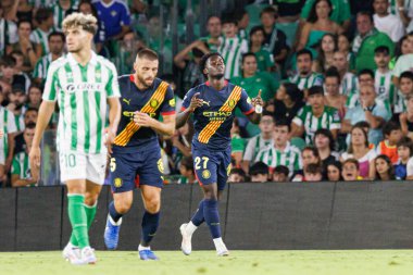 Gabriel Misehouy, Real Betis Balompie ve Girona FC takımlarının Estadio Benito Villamarin 'de (Maciej Rogowski)