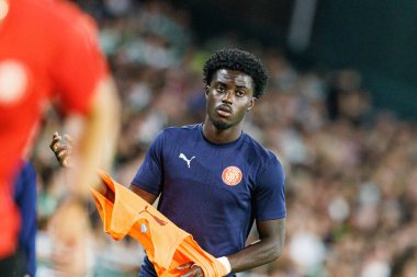 Estadio Benito Villamarin 'de Real Betis Balompie ve Girona FC takımları arasındaki LaLiga EASPORTS maçı sırasında Gabriel Misehouy (Maciej Rogowski)