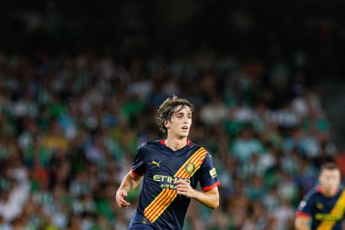 Estadio Benito Villamarin 'de Real Betis Balompie ve Girona FC takımları arasında oynanan LaLiga EASPORTS maçı sırasında Bryan Gil (Maciej Rogowski)