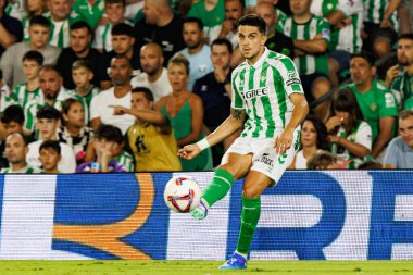 Marc Bartra LaLiga EASPORTS maçı sırasında Real Betis Balompie ve Girona FC takımları arasında Estadio Benito Villamarin 'de (Maciej Rogowski)