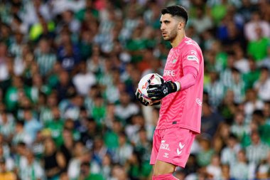Estadio Benito Villamarin 'de Real Betis Balompie ve Girona FC takımları arasındaki LaLiga EASPORTS maçı sırasında Rui Silva (Maciej Rogowski)
