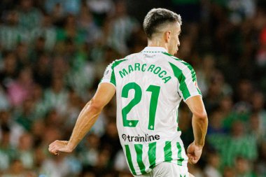 Marc Roca, Real Betis Balompie ve Girona FC takımları arasında LaLiga EASPORTS maçı sırasında Estadio Benito Villamarin 'de (Maciej Rogowski)