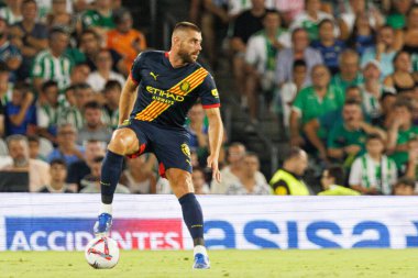 Estadio Benito Villamarin 'de Real Betis Balompie ve Girona FC takımları arasındaki LaLiga EASPORTS maçı sırasında David Lopez (Maciej Rogowski)