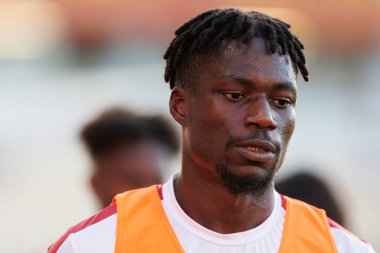 Liga Portekiz maçı sırasında Estadio Cidade de Barcelos 'ta Gil Vicente FC ve AVS takımları arasında Mory Gbane görüldü (Maciej Rogowski)