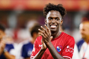 Felix Correia, Liga Portekiz maçı sırasında Estadio Cidade de Barcelos 'ta Gil Vicente FC ve AVS takımları arasında görüldü (Maciej Rogowski)
