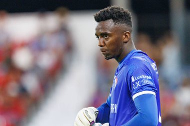 Andrew Ventura, Liga Portekiz maçı sırasında Gil Vicente FC ve AVS takımları arasında Estadio Cidade de Barcelos 'ta (Maciej Rogowski)