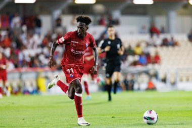 Felix Correia, Liga Portekiz maçı sırasında Estadio Cidade de Barcelos 'ta Gil Vicente FC ve AVS takımları arasında görüldü (Maciej Rogowski)