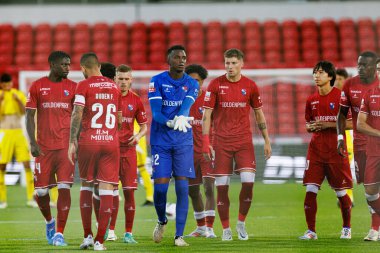 Gil Vicente takımı Liga Portekiz maçında Gil Vicente FC ve AVS takımları arasında Estadio Cidade de Barcelos 'ta (Maciej Rogowski)