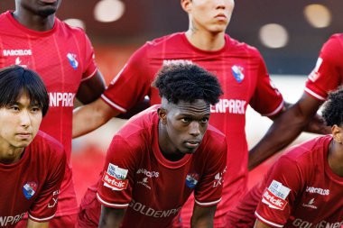 Felix Correia, Liga Portekiz maçı sırasında Estadio Cidade de Barcelos 'ta Gil Vicente FC ve AVS takımları arasında görüldü (Maciej Rogowski)