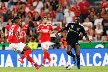 Florentino Luis, Beni Mukendi Liga Portekiz maçı sırasında SL Benfica ve Casa Pia AC takımları arasında Estadio Da Luz 'da görüldü (Maciej Rogowski)