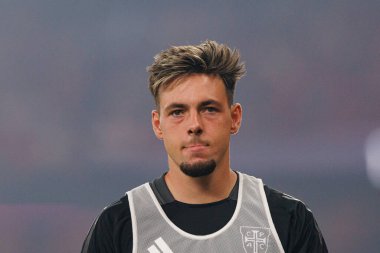 Max Svensson, Liga Portekiz maçı sırasında Estadio Da Luz 'da SL Benfica ve Casa Pia AC takımları arasında görüldü (Maciej Rogowski)