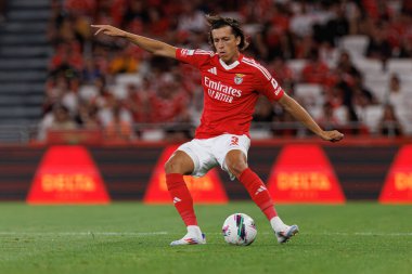 Alvaro Carreras, Liga Portekiz maçında SL Benfica ve Casa Pia AC takımları arasında Estadio Da Luz 'da görüldü (Maciej Rogowski)