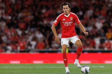 Alvaro Carreras, Liga Portekiz maçında SL Benfica ve Casa Pia AC takımları arasında Estadio Da Luz 'da görüldü (Maciej Rogowski)