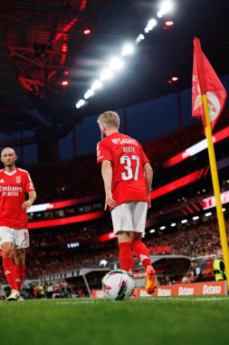 Jan-Niklas Beste, Liga Portekiz maçı sırasında Estadio Da Luz 'da SL Benfica ve Casa Pia AC takımları arasında görüldü (Maciej Rogowski)