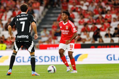 Leandro Barreiro, Liga Portekiz maçı sırasında Estadio Da Luz 'da SL Benfica ve Casa Pia AC takımları arasında görüldü (Maciej Rogowski)