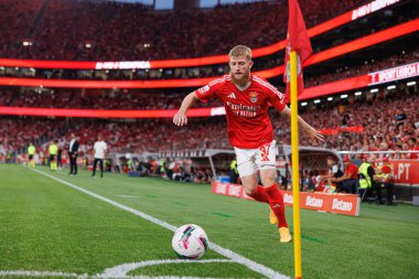 Jan-Niklas Beste, Liga Portekiz maçı sırasında Estadio Da Luz 'da SL Benfica ve Casa Pia AC takımları arasında görüldü (Maciej Rogowski)