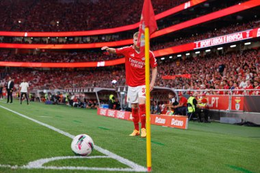 Jan-Niklas Beste, Liga Portekiz maçı sırasında Estadio Da Luz 'da SL Benfica ve Casa Pia AC takımları arasında görüldü (Maciej Rogowski)