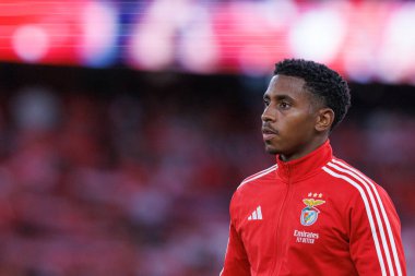 Leandro Barreiro, Liga Portekiz maçı sırasında Estadio Da Luz 'da SL Benfica ve Casa Pia AC takımları arasında görüldü (Maciej Rogowski)