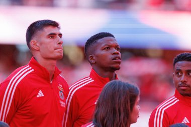 Antonio Silva, Florentino Luis Liga Portekiz maçı sırasında SL Benfica ve Casa Pia AC takımları arasında Estadio Da Luz 'da görüldü (Maciej Rogowski)