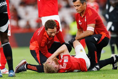 Jan-Niklas Beste, Liga Portekiz maçında SL Benfica ve Casa Pia AC takımları arasında Estadio Da Luz 'da sakatlandı.