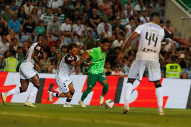 Rafael Barbosa, Liga Portekiz maçı sırasında Estadio Algarve 'deki SC Farense ve Sporting CP takımları arasında görüldü (Maciej Rogowski)