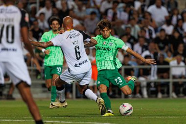 Neto, Daniel Braganca Liga Portekiz maçı sırasında Estadio Algarve 'deki SC Farense ve Sporting CP takımları arasında görüldü (Maciej Rogowski)