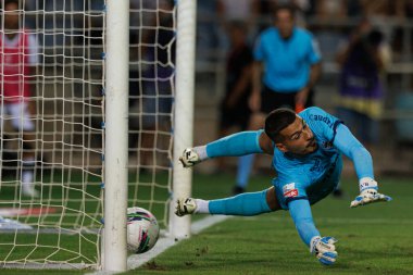 Ricardo Velho, Liga Portekiz maçı sırasında Estadio Algarve 'deki SC Farense ve Sportif CP takımları arasında görüldü (Maciej Rogowski)