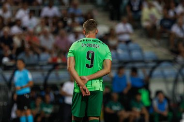 Viktor Gyokeres, Liga Portekiz maçı sırasında Estadio Algarve 'deki SC Farense ve Sporting CP takımları arasında görüldü (Maciej Rogowski)