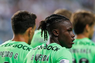 Geovany Quenda, Liga Portekiz maçı sırasında Estadio Algarve 'deki SC Farense ve Sportif CP takımları arasında görüldü (Maciej Rogowski)