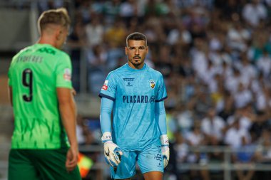Ricardo Velho, Liga Portekiz maçı sırasında Estadio Algarve 'deki SC Farense ve Sportif CP takımları arasında görüldü (Maciej Rogowski)